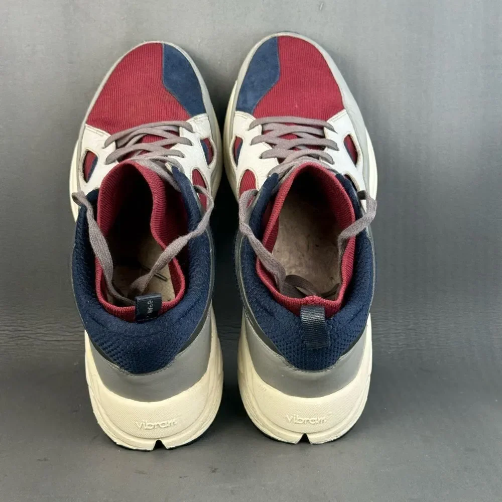 Brandblack Aura Barney's Grey Burgundy athletic sneaker shoes men’s size 12